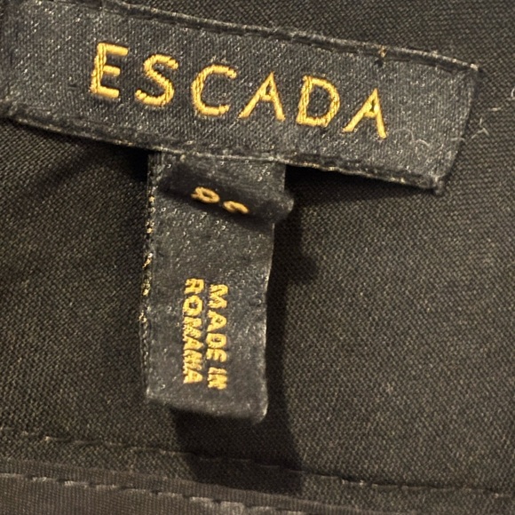 Escada Dress Pants Black Tullule
Front Zip Trousers in size 38/8 women’s - Picture 3 of 15